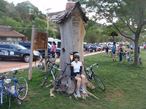 People Waiting for the Bicycle Race/Event.